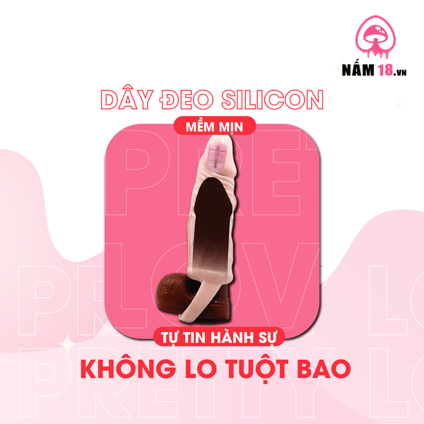 Đôn Dên Tăng Kích Thước Pretty Love Carson 6.9" Rung Đầu, Chống Tuột