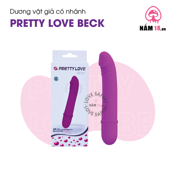 Dương Vật Giả Pretty Love Beck 10 Chế Độ Rung - Dùng Pin