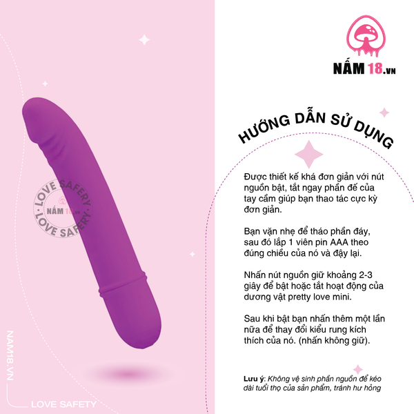 Dương Vật Giả Pretty Love Beck 10 Chế Độ Rung
