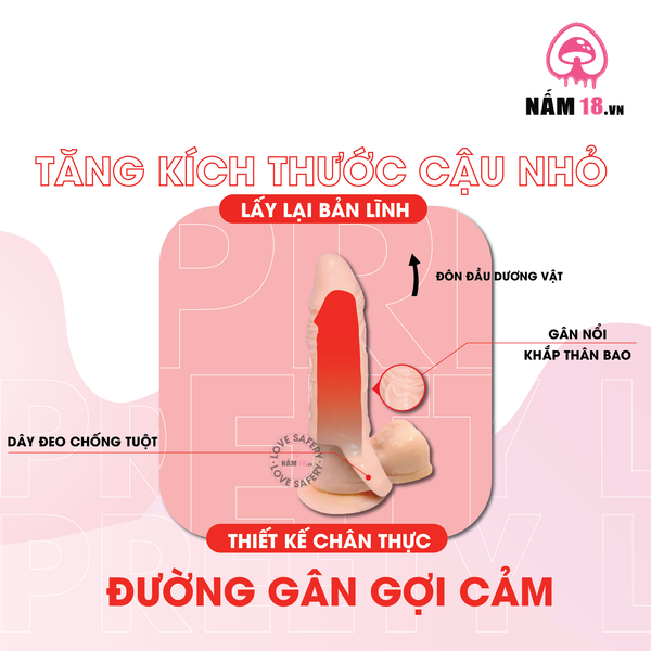 Đôn Dên Tăng Kích Thước Pretty Love Breyden 6.9" Chống Tuột