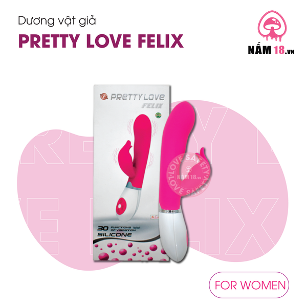 Dương vật giả 30 chế độ rung - Pretty Love Felix