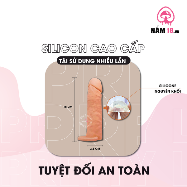 Bao Cao Su Đôn Dên Tăng Kích Thước Pretty Love Medium 6.2"