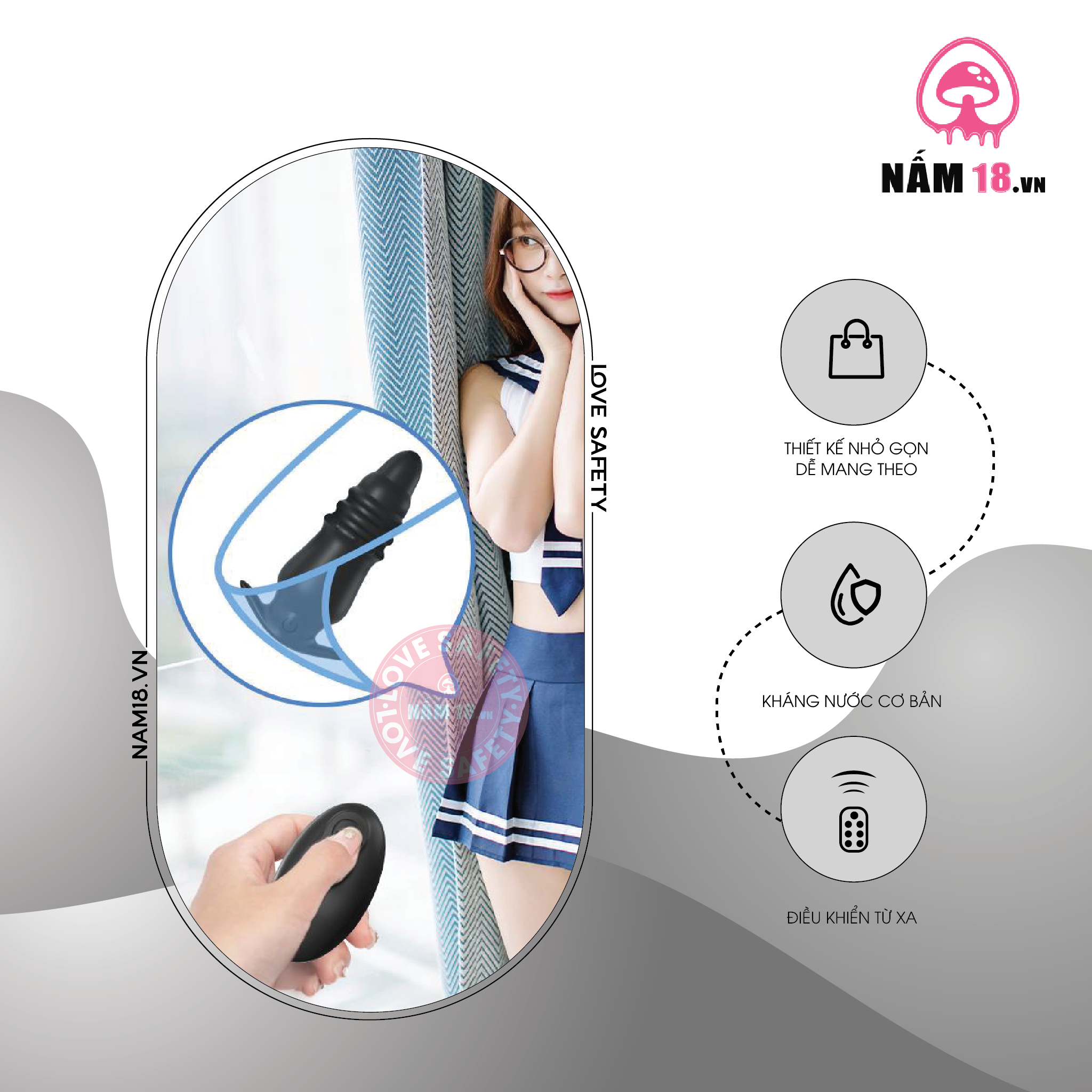  Máy Rung Hậu Môn Prostate Massager 12 Chế Độ Rung 