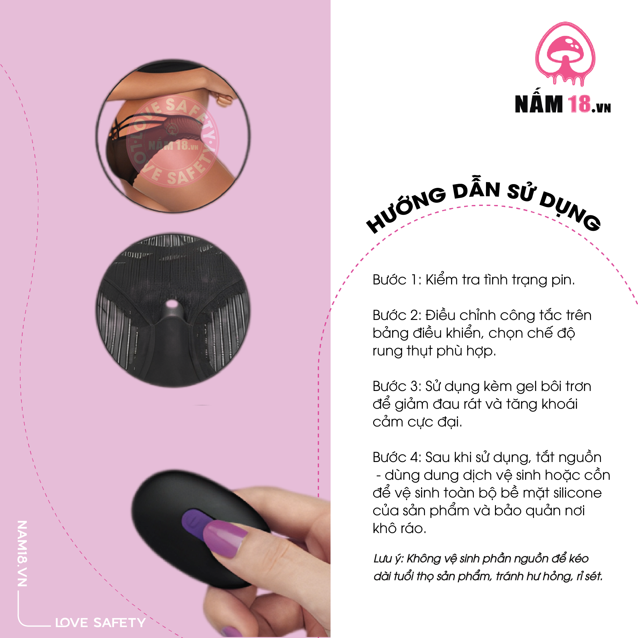  Quần Lót Rung Lovetoy Điều Khiển Từ Xa 