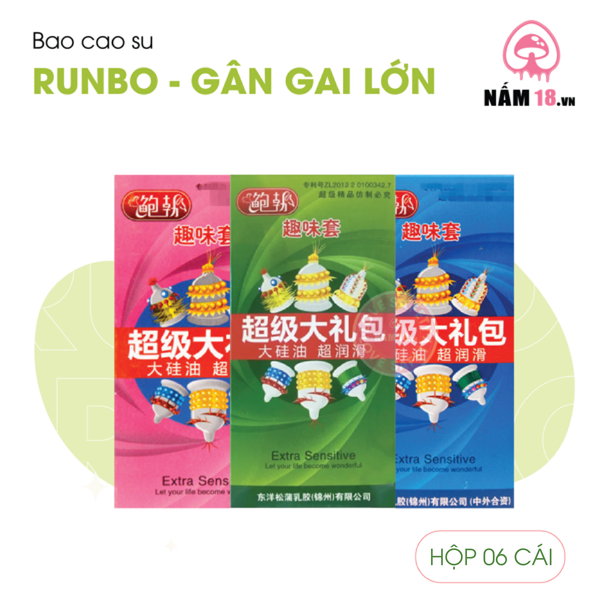 Bao Cao Su Gai Bi Lớn Runbo - Hộp 6 Cái