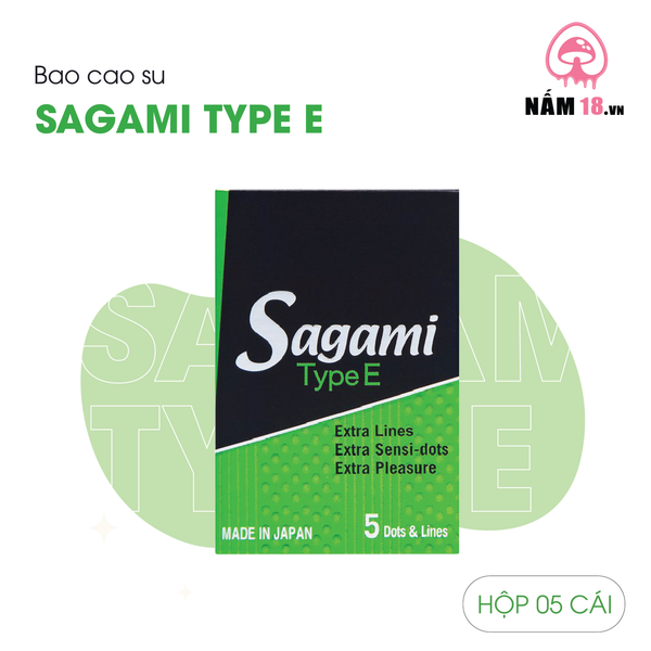Bao Cao Su Sagami Type E Siêu Điểm Gân Nổi