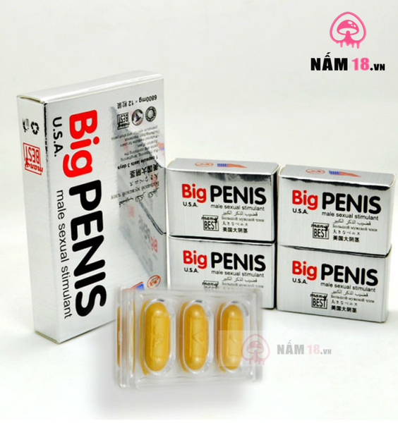 Viên Uống Cương Dương, Tăng Cường Sinh Lý Big Penis - Hộp 12 Viên