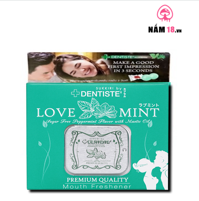  Kẹo BJ Thái Lan Love Mint Hương Bạc Hà - Hộp 20 Viên 