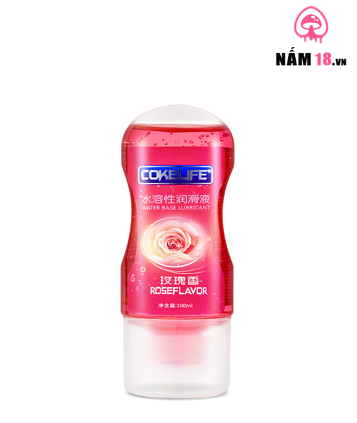 Gel Bôi Trơn Massage Cokelife Rose Flavor Hương Hoa Hồng - Chai 100ml