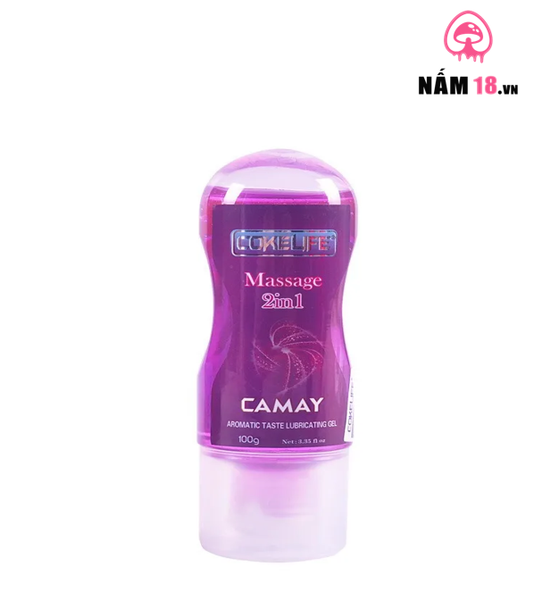 Gel Bôi Trơn Massage Cokelife Rose Flavor Hương Camay - Chai 100ml