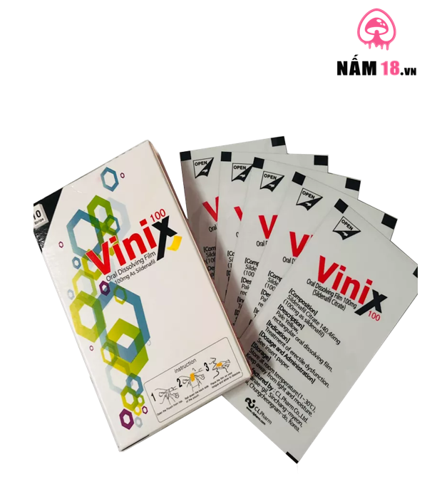  Tem Ngậm Cương Dương, Tăng Cường Sinh Lý Vinix 100mg 