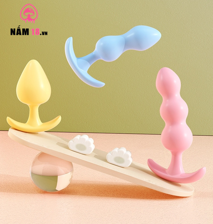  Phích Cắm Hậu Môn Silicone Mizz Zee - Bộ 3 Cái 