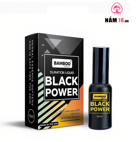 Chai Xịt Kéo Dài Thời Gian Bamboo Black Power 13% -  Chai 15ml