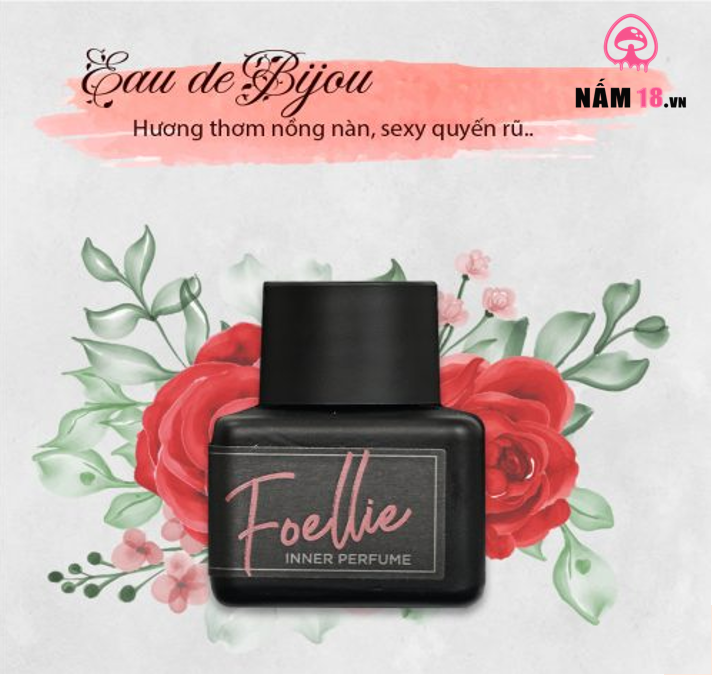  Nước Hoa Vùng Kín Foellie Đen Hương Hoa Hồng Sexy - Chai 5ml 