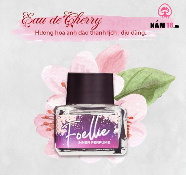 Nước Hoa Vùng Kín Foellie Tím ED Cherry Blossom - Chai 5ml