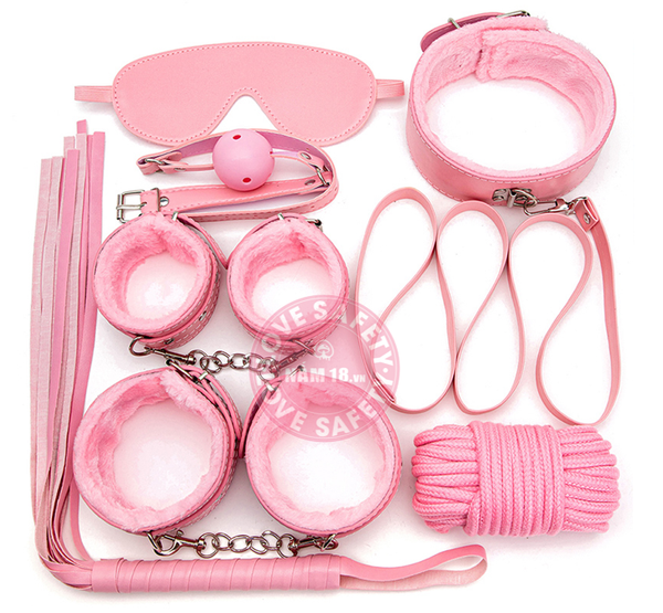 Bộ Dụng Cụ Bạo Dâm SM Set 10 Món BDSM