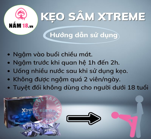 Kẹo Sâm Tăng Cường Sinh Lý Nam Xtreme USA