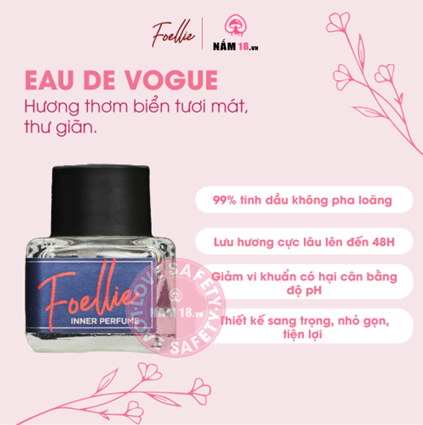 Nước Hoa Vùng Kín Foellie Xanh Eau De Vogue - Chai 5ml