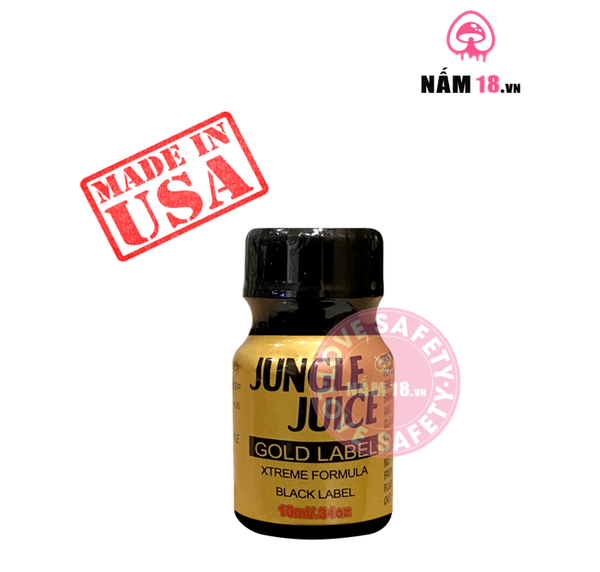 Chai Hít Popper Jungle Juice Gold Label Tăng Khoái Cảm - Chai 10ml