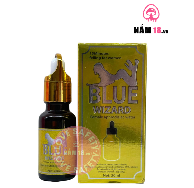  Nước Tăng Cường Sinh Lý Nữ Blue Wizard Gold - Chai 20ml 