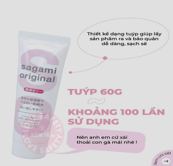 Gel Bôi Trơn Gốc Nước Sagami Orginal - Chai 60gr