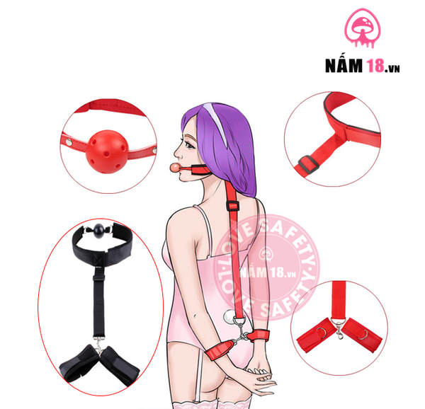 Set Khóa Miệng Trói Tay - Đồ Chơi BDSM