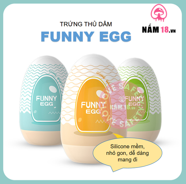 Trứng Thủ Dâm Funny Egg Silicone Siêu Mềm