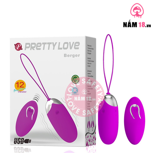 Trứng Rung Pretty Love Berger 12 Chế Độ Rung - Sạc Điện