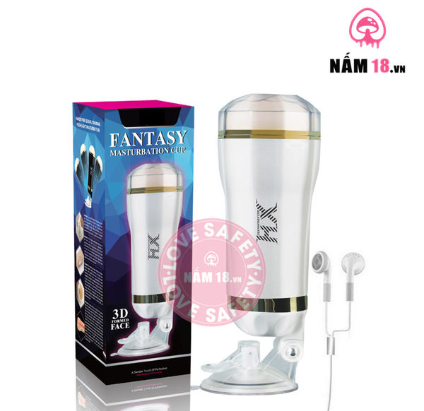 Âm Đạo Dính Tường Fantasy HX Rung Rên Đa Chế Độ - Sạc Điện