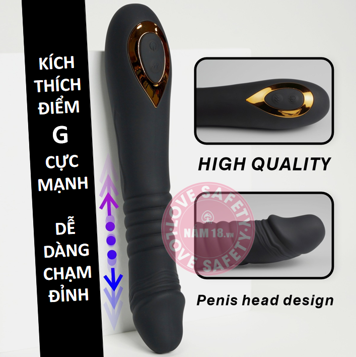  Dương Vật Giả Telescopic 18 Chế Độ Rung Thụt Ngoáy 
