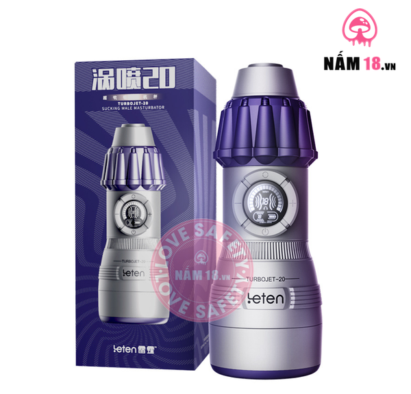  Âm Đạo Giả Leten Turbojet 10 Chế Độ Rung Bú 