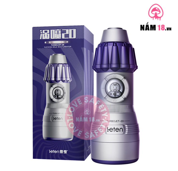  Âm Đạo Giả Leten Turbojet 10 Chế Độ Rung Bú 