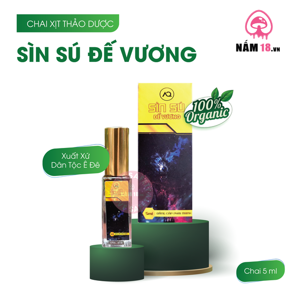 Chai Xịt Thảo Dược Kéo Dài Thời Gian Sìn Sú Đế Vương - Chai 5ml