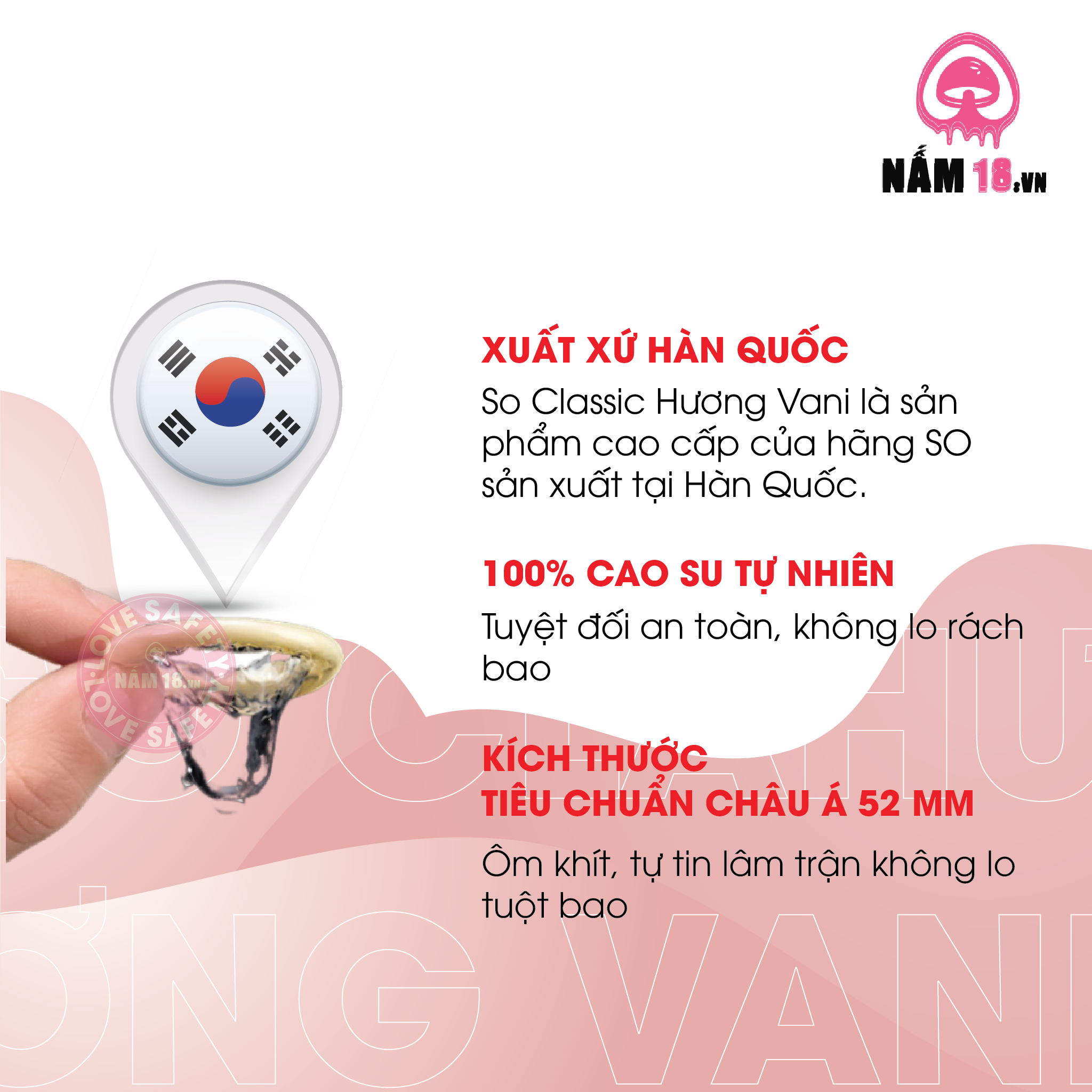  Bao Cao Su Siêu Mỏng SO Classic Hương Vani - Hộp 12 Cái 