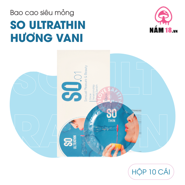 Bao Cao Su Siêu Mỏng SO Ultrathin - Hộp 12 Cái