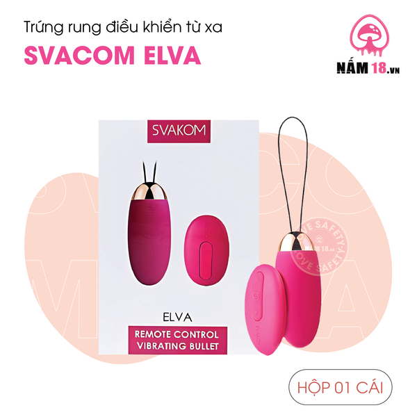 Trứng Rung Cao Cấp Svakom Elva 5 Chế Độ Rung - Sạc Điện