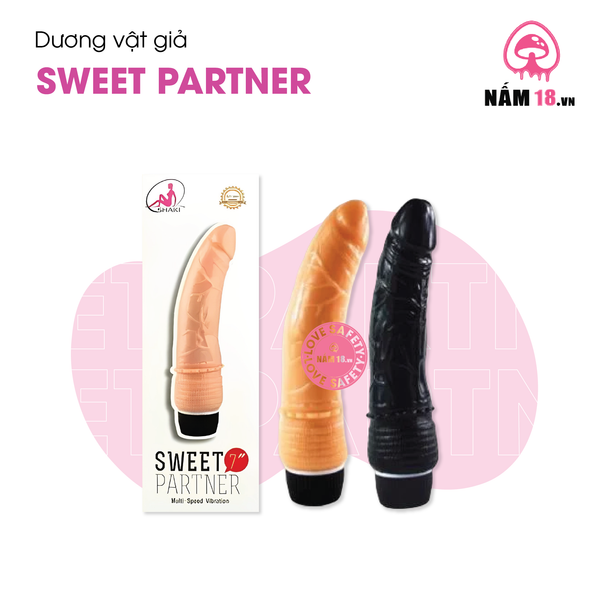 Dương Vật Giả Sweet Partner Rung Đa Chế Độ - Dùng Pin