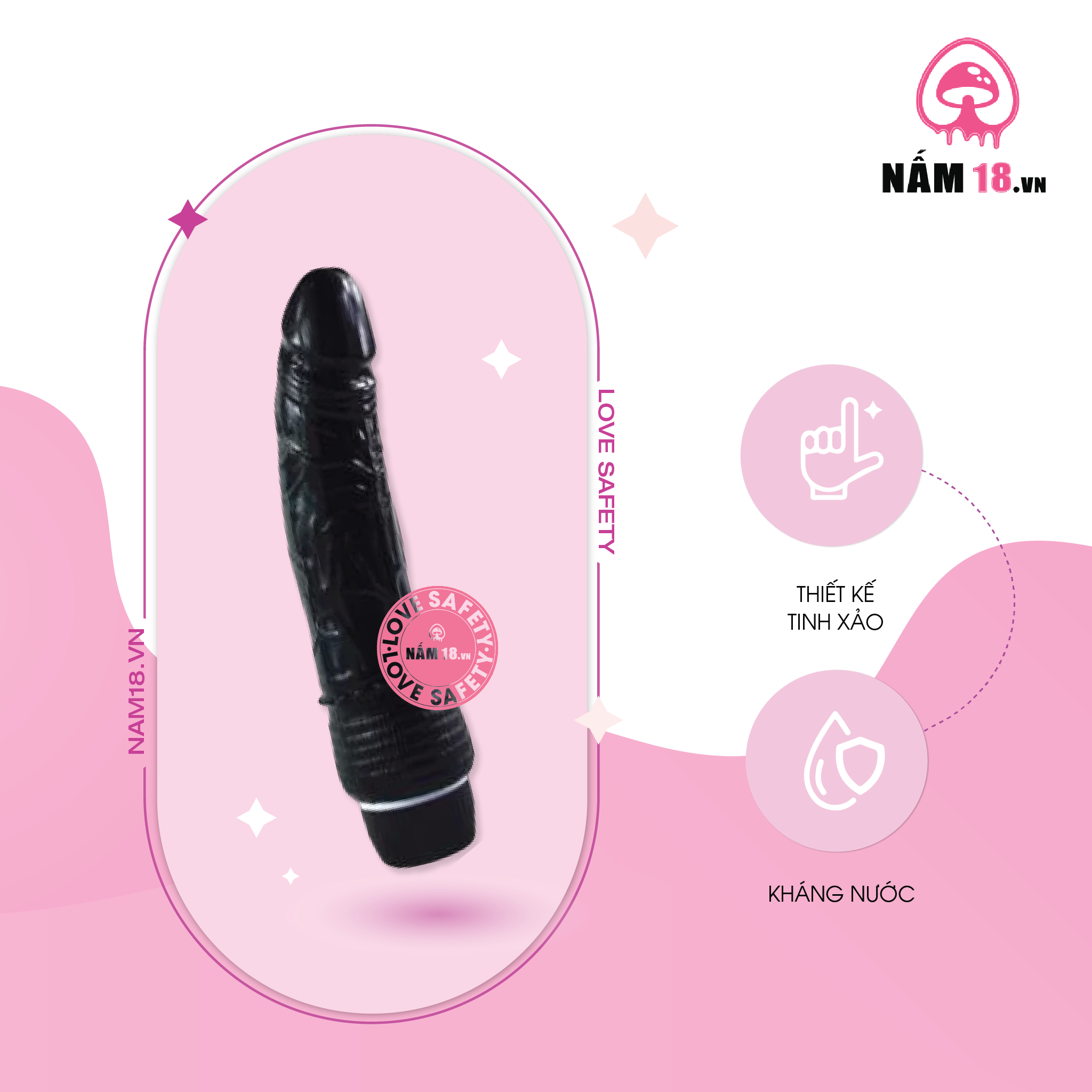  Dương Vật Giả Sweet Partner Rung Đa Chế Độ 