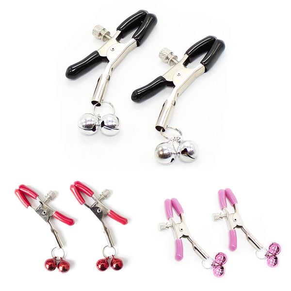  Kẹp Vú Kích Thích Đầu Ti Chuông - Đồ Chơi BDSM 