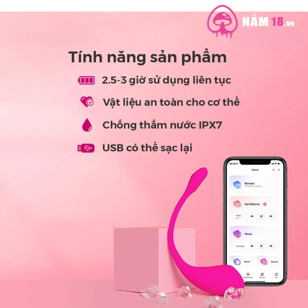  Trứng Rung Lovense Lush 2 Điều Khiển App 