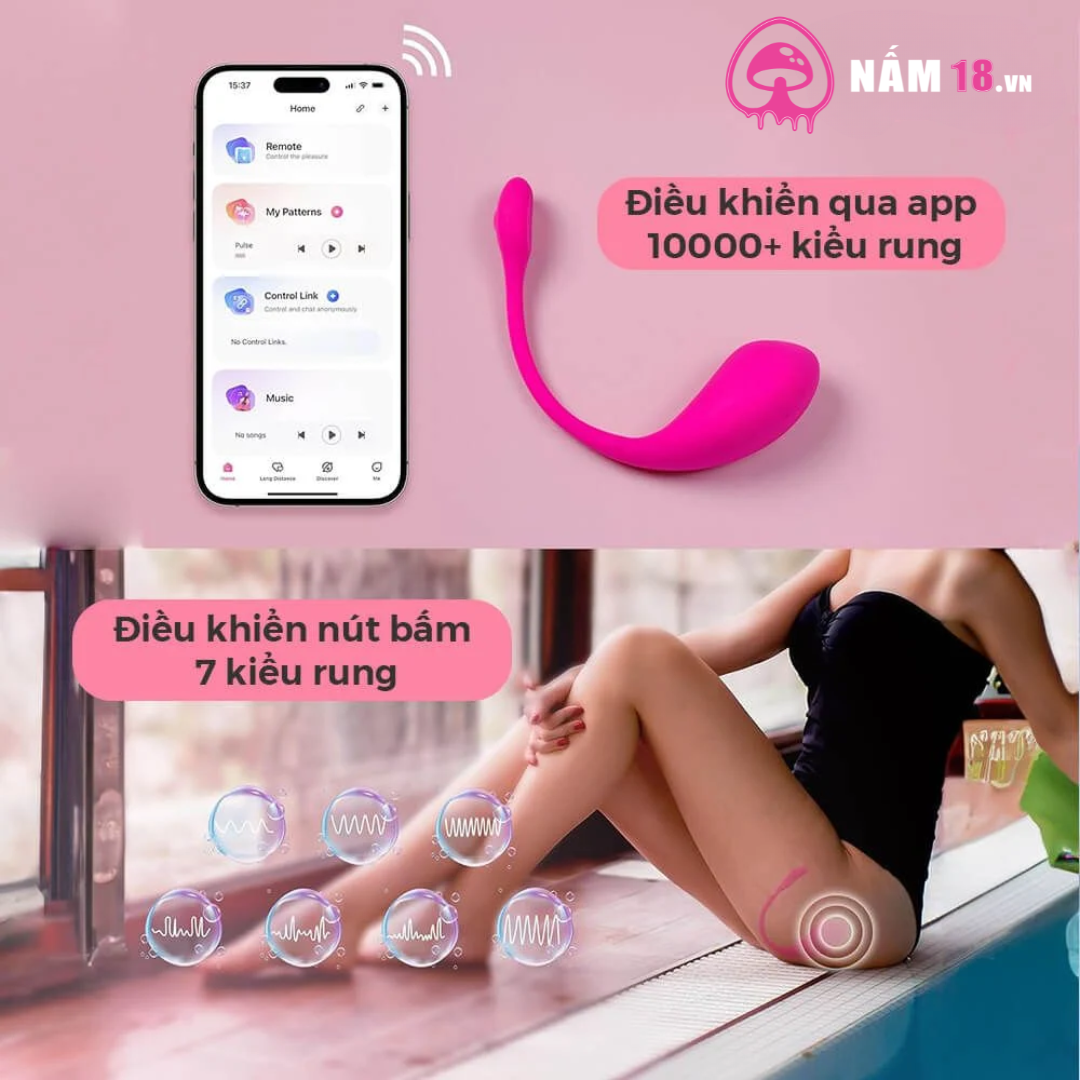  Trứng Rung Lovense Lush 2 Điều Khiển App 