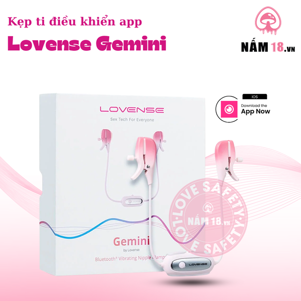 Kẹp Vú Kích Thích Đầu Ti Lovense Gemini