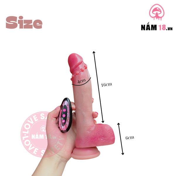 Dương Vật Dính Tường Ball Enema Tỏa Nhiệt Rung Thụt