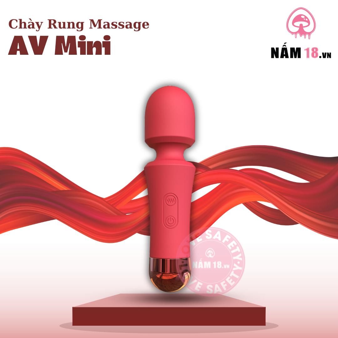  Chày Rung AV Mini 10 Chế Độ Rung 