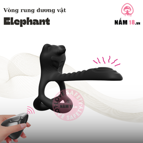 Vòng Rung Dương Vật Elephant 12 Chế Độ Rung