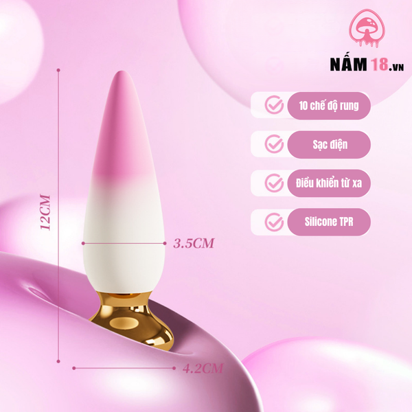  Máy Rung Hậu Môn Flower Romance 10 Chế Độ Rung 