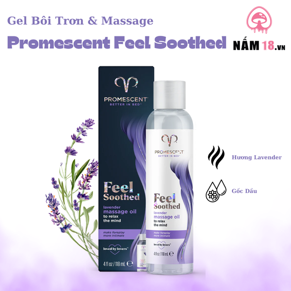 Gel Bôi Trơn Massage Promescent Hương Lavender - Chai 118ml