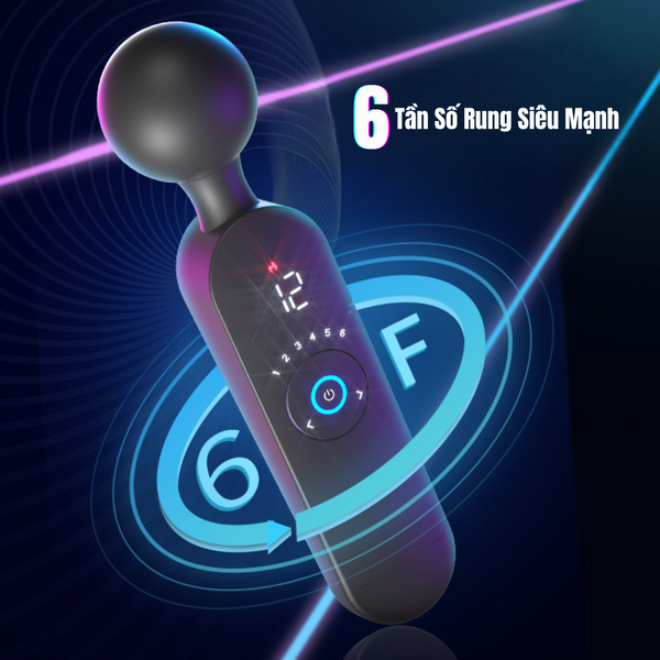 Chày Rung Ares Smart Tỏa Nhiệt 12 Chế Độ Rung