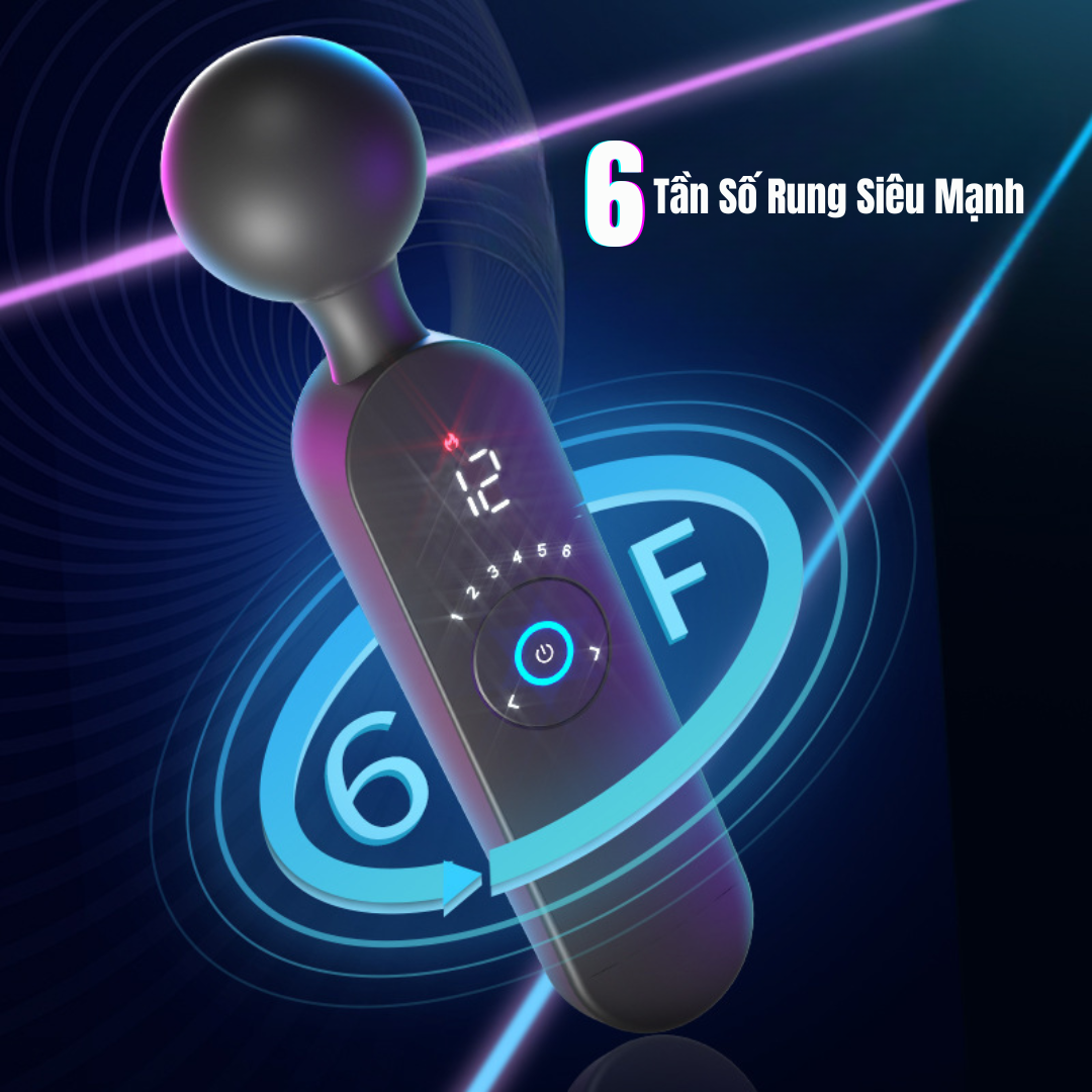  Chày Rung Ares Smart Tỏa Nhiệt 12 Chế Độ Rung 