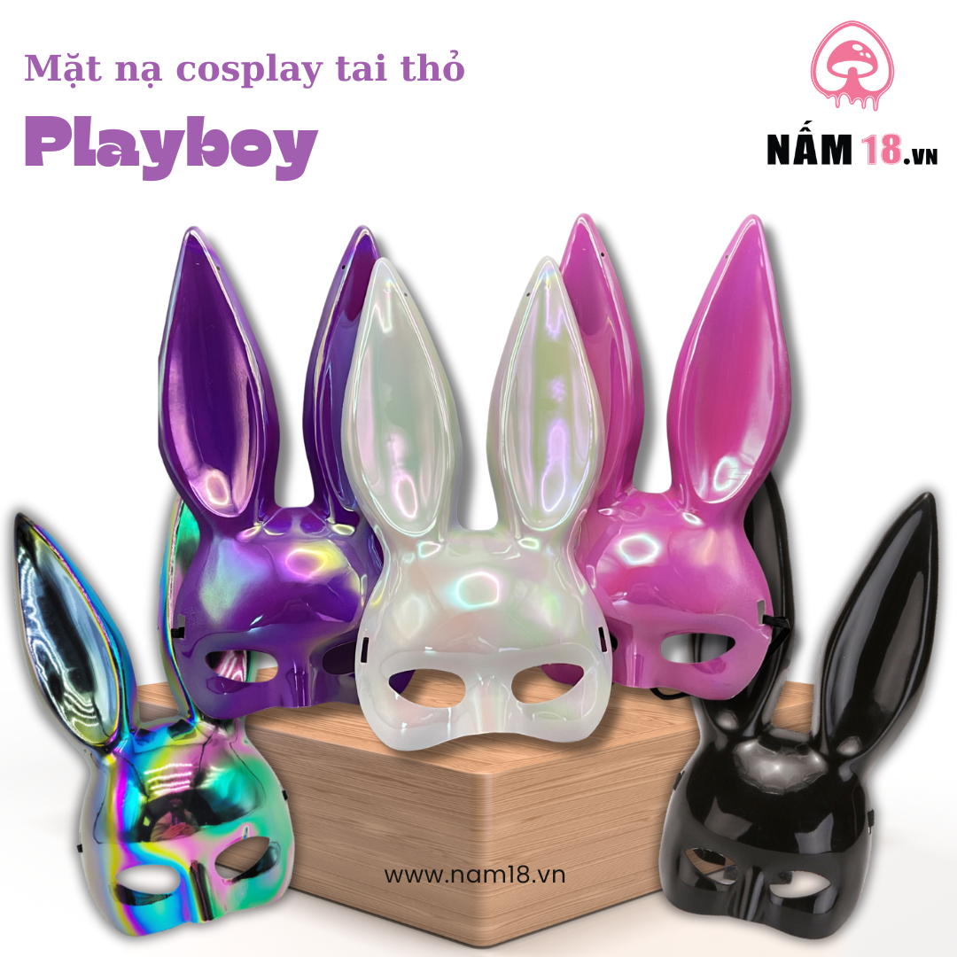  Mặt Nạ Playboy Cosplay Tai Thỏ BDSM 
